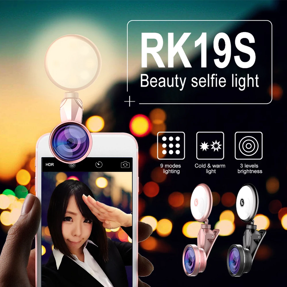 Selfie Enhancing Fill Light For Phones USB charge LED Selfie Ring Light for phone Supplementary Lighting