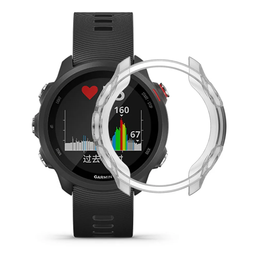 Прозрачный защитный чехол из ТПУ для часов Garmin Forerunner 245 M/245 Смарт-часы аксессуары