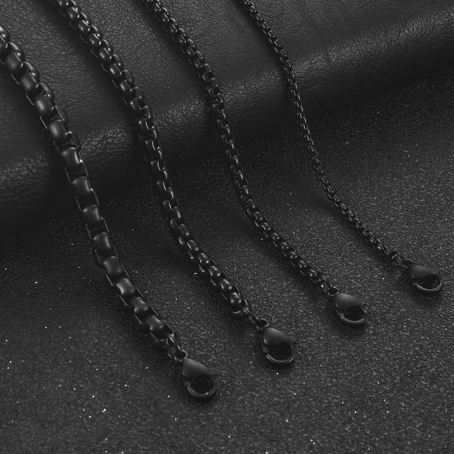 2/3/4/5mm Stainless Steel Square Rolo Box Chain Necklace For Women Men