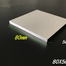 6063-T5 алюминиевая пластина 5 мм x 80 мм длина 200 мм 250 мм 300 мм толщина окисления алюминиевого сплава 5 мм ширина 80 мм