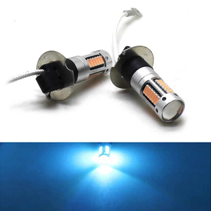 YaaGoo Blue Fog Light DRL LED Drving Bulb 30SMD H3Car Fog Lamp