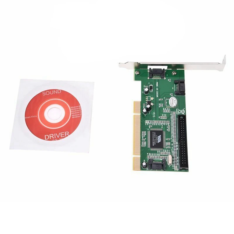 4 порта Sata Pci плата расширения и Ide через VT6421a чипсет O9N8