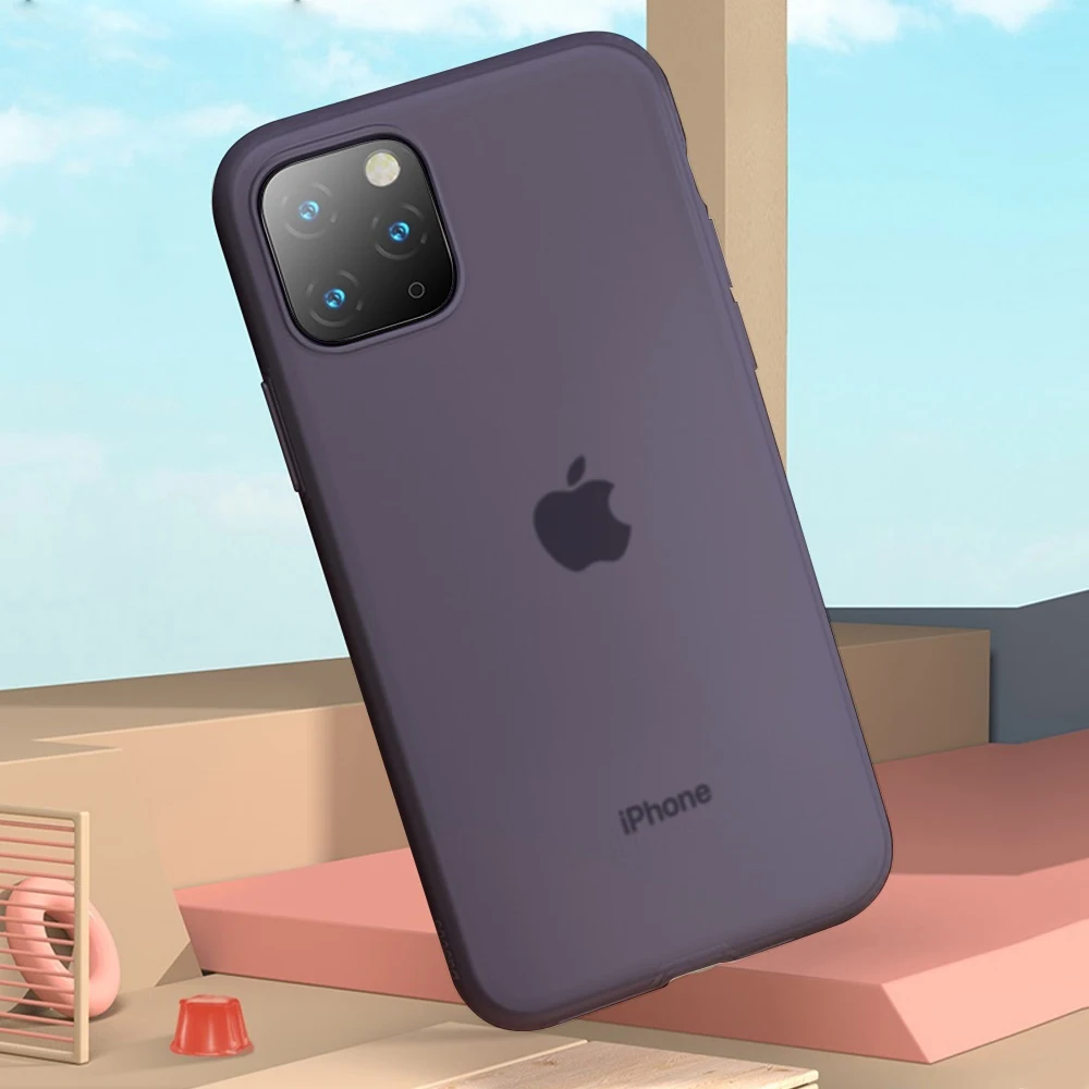 Arvin чехол для iPhone 11 Pro Max, мягкий жидкий силиконовый чехол для детей, приятный на ощупь чехол для iPhone 11 Pro - Цвет: purple