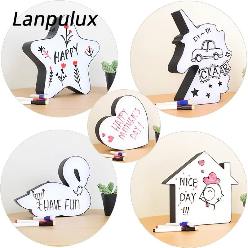 Lanpulux DIY светильник в коробке с кисточкой ручка Лебедь избушка Единорог Dialog ночной