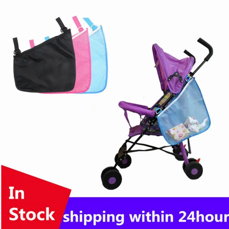 Bolsa colgante portátil para cochecito de bebé, organizador infantil de red para silla de bebé, bolsa de pañales, accesorios de compras, 1 ud.