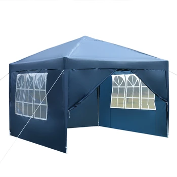 

Blue Color Canopy Party Tent Gazebo Waterproof Sun Protection Garden Awning Outdoor Shade Big Large Folding Tents