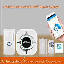 Бытовая мини Wi-Fi интеллектуальная система охранной сигнализации с 433,92 МГц