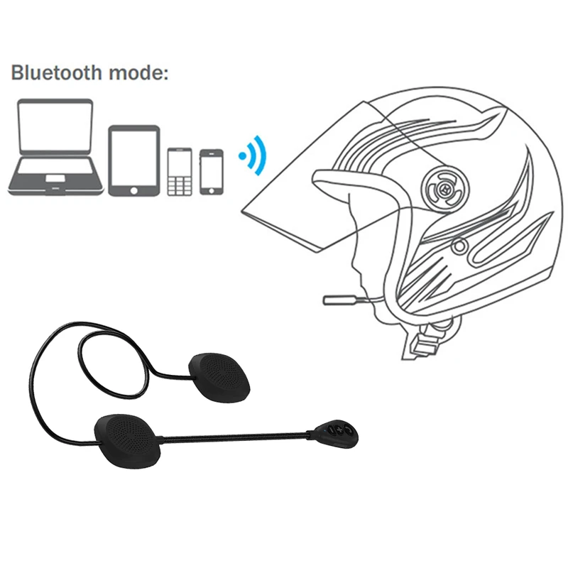 MH05 мотокросса Скутер ATV мотоциклетный шлем гарнитура беспроводная Bluetooth 5,0 динамик наушники громкой связи звонки, музыка воспроизведение MP3