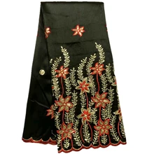 Ткань из кружева Джорджа высокого качества, африканская ткань с блестками