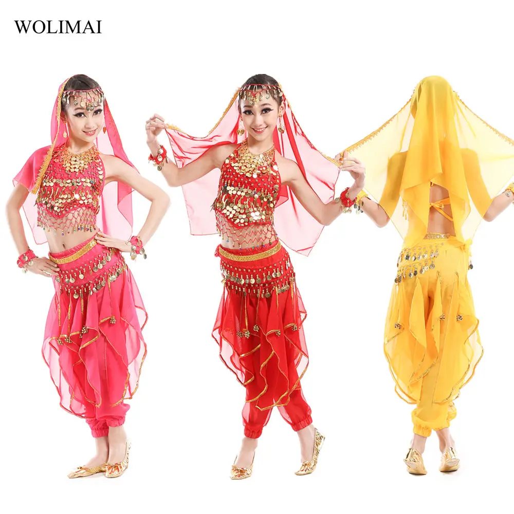 

Belly Dance Costumes Set Kids Oriental Bellydance Girls Belly Dancing India Belly Dance Set Clothes Bellydance Children Indian