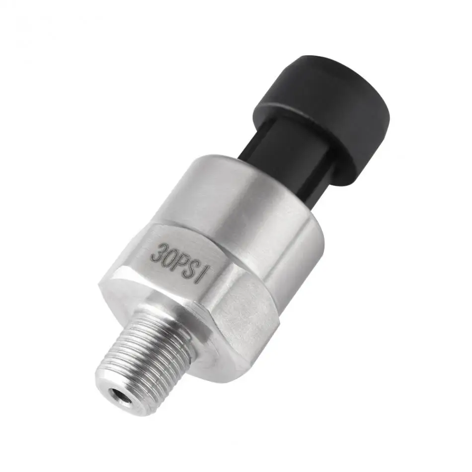 Stainless Steel 1/8" NPT DC 5V Pressure Transducer Sensor 30/100/150/200/300/500PSI for Oil Fuel Water pressure sensor