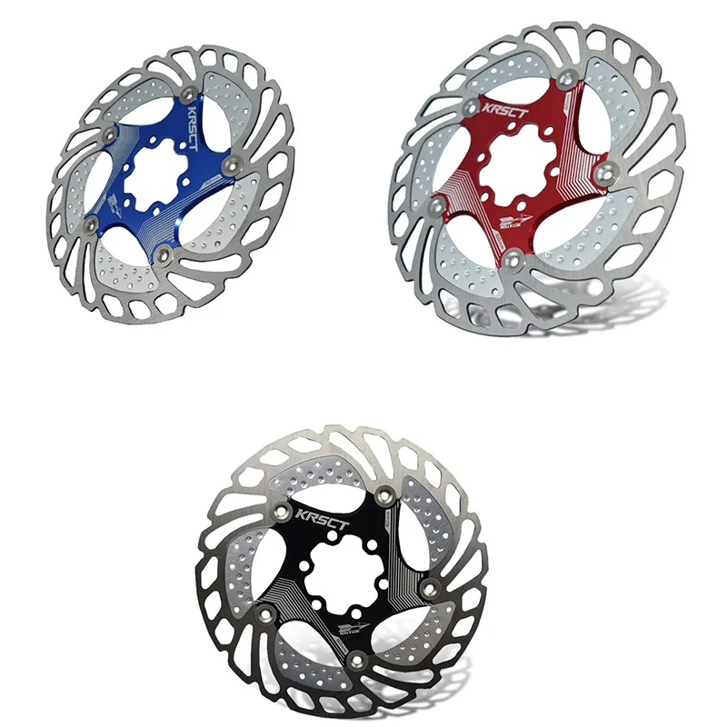 KRSCT 1 Pcs 160Mm MTB DH Mountain Bike Rotor Cooling Brakes Down Hill Bicycle Floating Brake Disc Six Screw Bike Parts