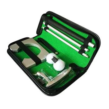 

Portable Golf Putter Putting Trainer Set Indoor Training Equipment Golfs Ball Holder Training Aids Tool With Carry Case