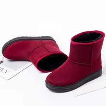 Модные женские ботильоны; зимние ботинки; теплые женские зимние ботинки из плюша; новые женские ботинки; женская зимняя обувь; ботинки; большой размер 41