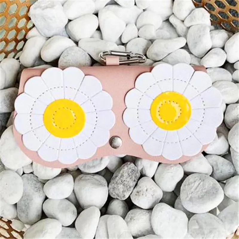 Fashion PU Leather Glasses Bag Kawaii Cartoon Multi-function Eyeglasses Case For Women Sunglasses Storage Protection