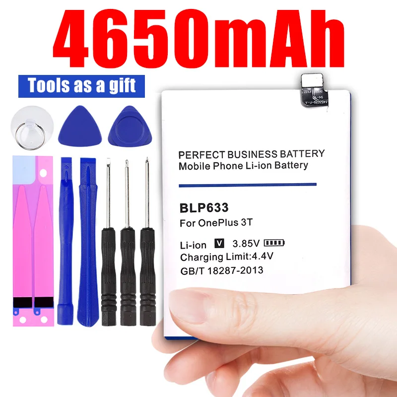 4650mAh BLP633 Battery for OnePlus 3T A3010 1+ 3T Phone OnePlus 3 blp633 battery Replacement