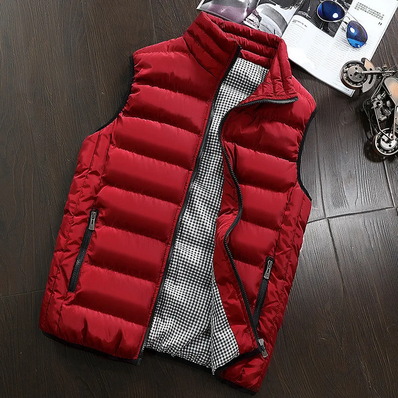 

2018by10 Color Waistcoat Autumn And Winter Warm down Feather Cotton-padded Clothes Korean-style Fashion Handsome Large Size Wais