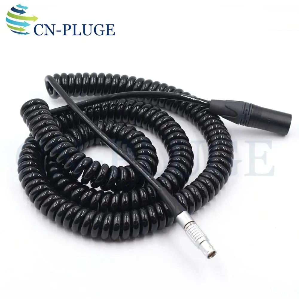 XLR Сделано в Китае на правый угол 6 pin(4+ 2) разъем для RED Epic/GEmini/красный SCARLET-W/красный Ворон/красный WEAP силового кабеля - Цвет: XLR 4PIN TO  6PIN