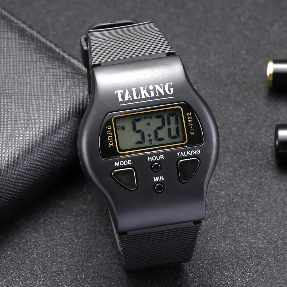 Spanish Talking Wrist Watch with Alarm, Sport Style 742S