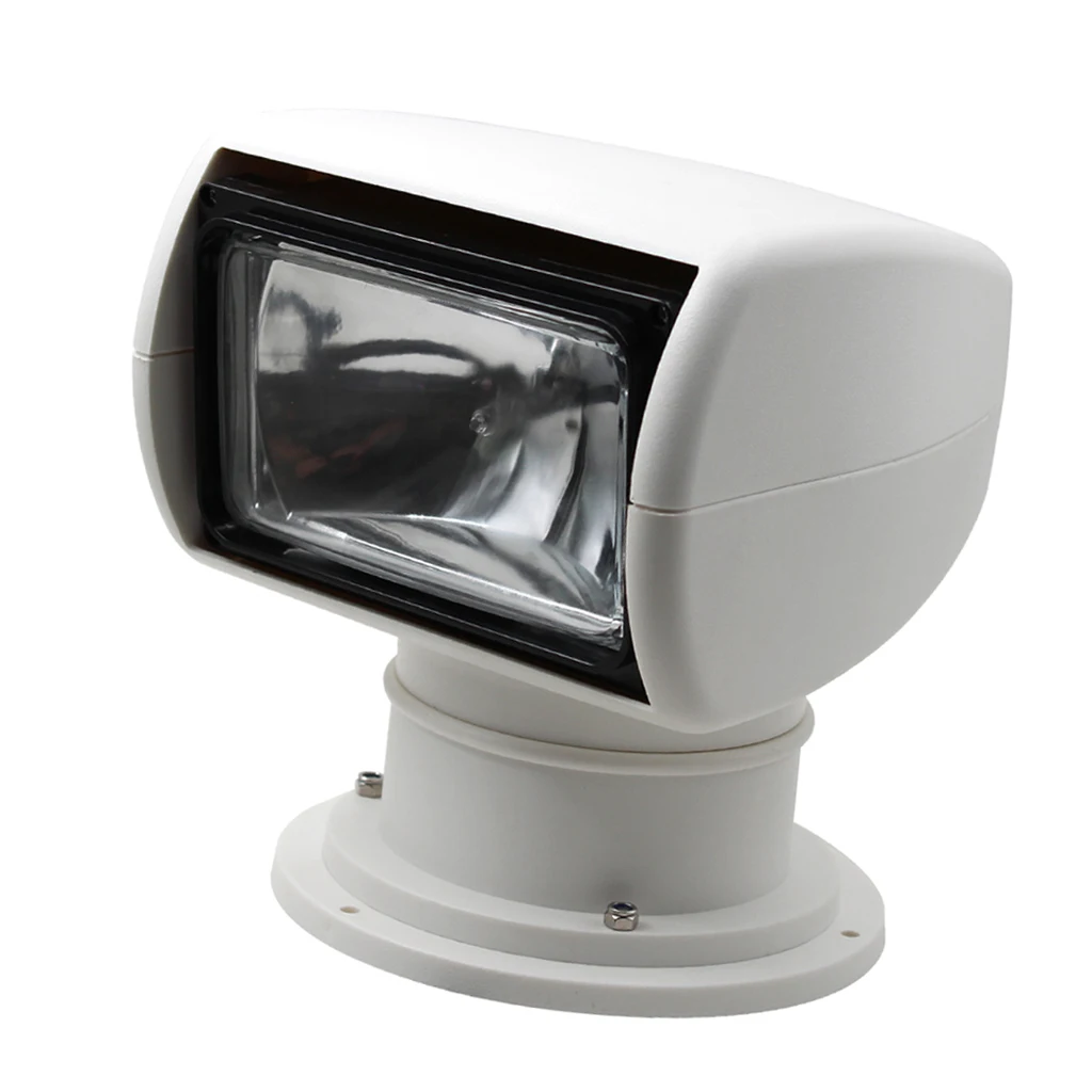 Boat Spotlights, 100W Marine Yacht Remote Control Halogen Searchlight Spotlight Bulb 2500LM 12V, White
