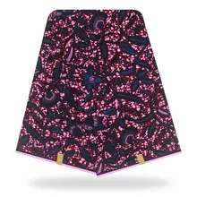 Стиль хлопок настоящий воск Анкара Африканский принт ткань для свадебного платья воск Ткань 6 ярдов высокого качества Y90905-13