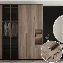 

Grey Wood Grain Wallpaper Waterproof Self Adhesive Removable Contact Paper Plank for Countertop Vinyl for Furniture Renovation