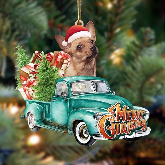 Dog Christmas Tree Pendant Santa Christmas Decorations For Tree Christmas New Year Home Decor Елочные Игрушки На Елку