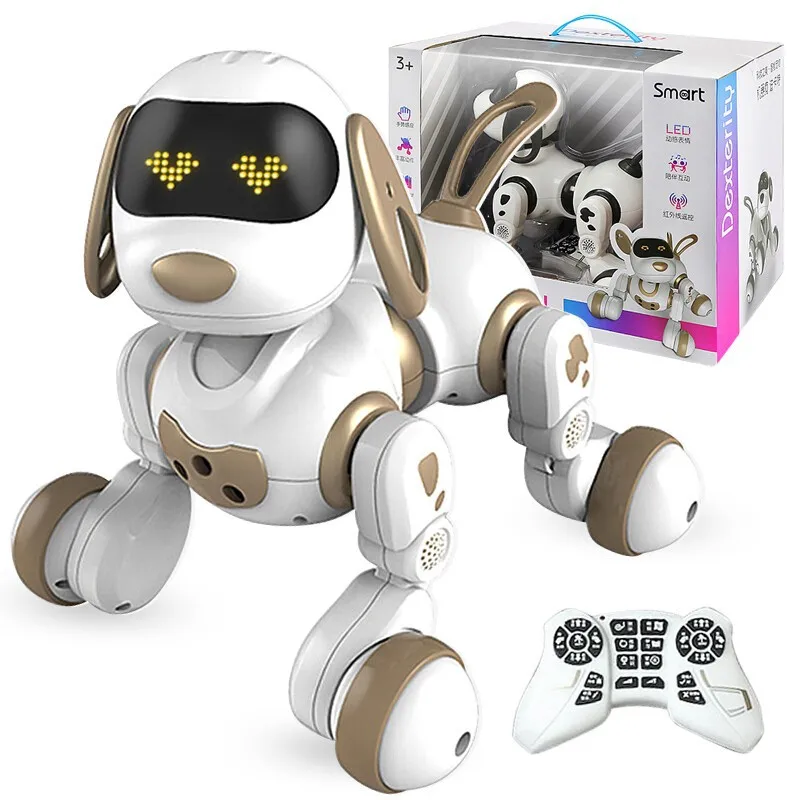child educational Learning toy RC Robot Electric Smart pet dog LED Light Gesture Sensing Dialogue Singing Dancing Robot pet Dog