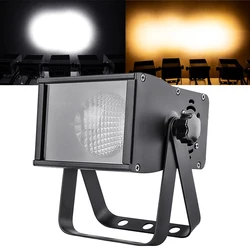 Luz Par LED COB para público, foco blanco cálido o blanco puro para Dj, controlador, iluminación de escenario, fiesta y boda, 100W