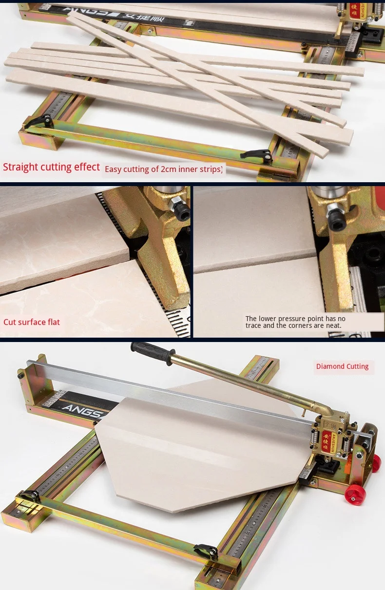 Высокоточный Ручной Плиткорез стеклянная плитка толчок нож пол стены машина для резки плитки