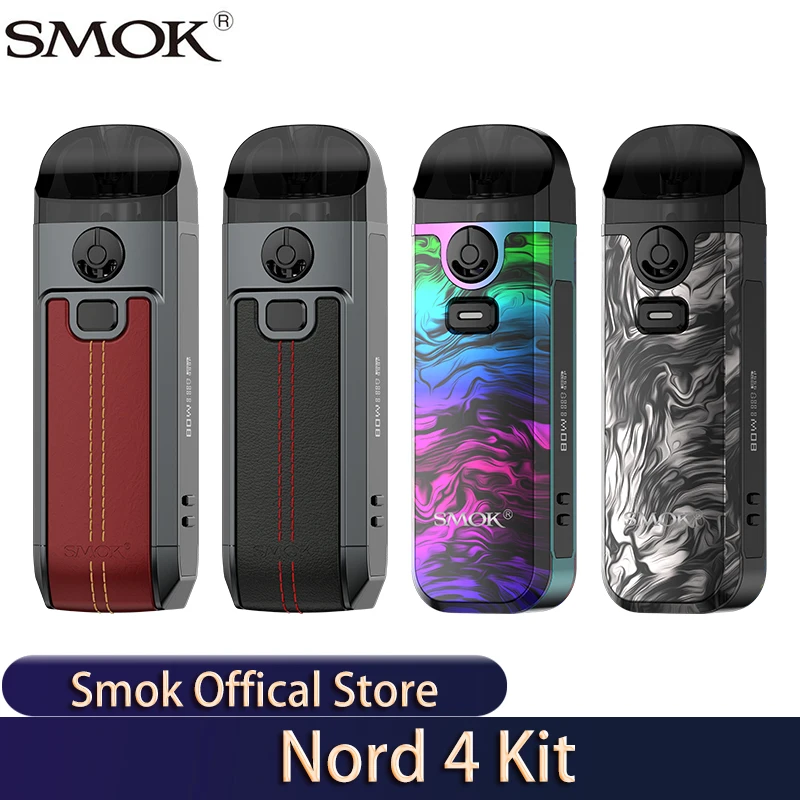 Оригинальный электронных сигарет SMOK Nord 4 Pod Mod Kit 80 Вт 2000 мАч встроенный Тип