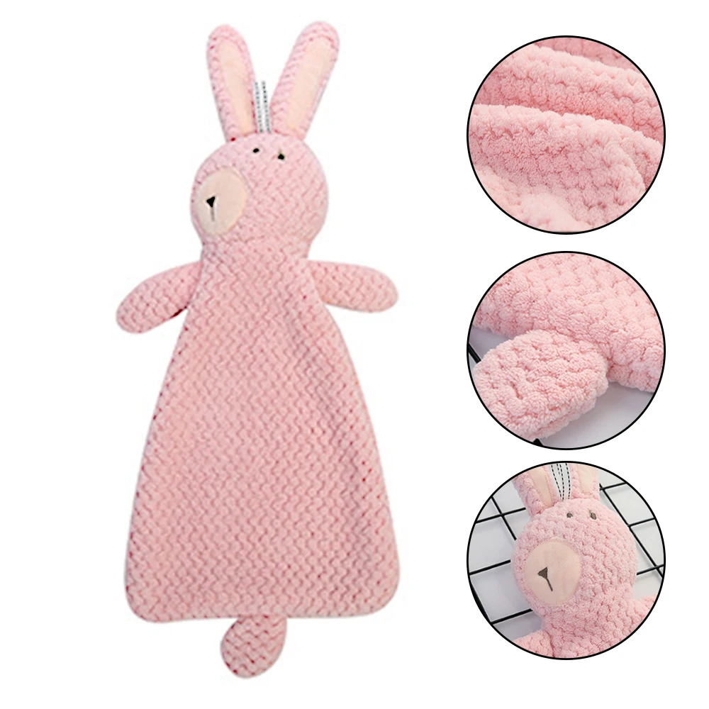 Подвесное полотенце, чистящая ткань, очиститель для кухни, впитывающая воду ткань для посуды для взрослых, клетчатое полотенце для рук, уход за лицом, волшебная ванная комната - Цвет: pink