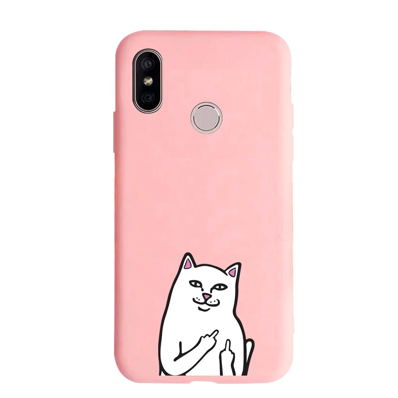 Силиконовый чехол для huawei Honor 8 9 10 20 Lite 8C 8X 8A 8S 7A Pro 7X 6A Cat Мягкий чехол для huawei P20 P30 Lite Pro P smart - Цвет: EG  4 pink case