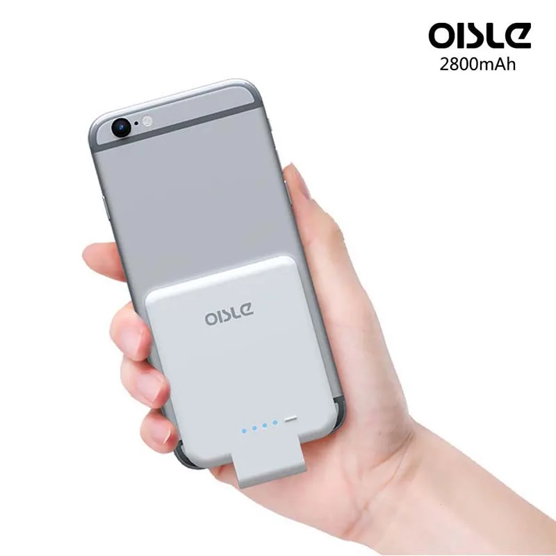 Портативное мини-зарядное устройство power Bank power Core 2800 мАч ультратонкая беспроводная внешняя резервная батарея чехол для iPhone 5 5S SE 6 6S 7 8 - Цвет: white