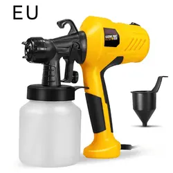 400w pistola elétrica 1 bico 334 ml/s hvlp pulverizador de pintura doméstica pulverizador elétrico controle fluxo aerógrafo fácil pulverização