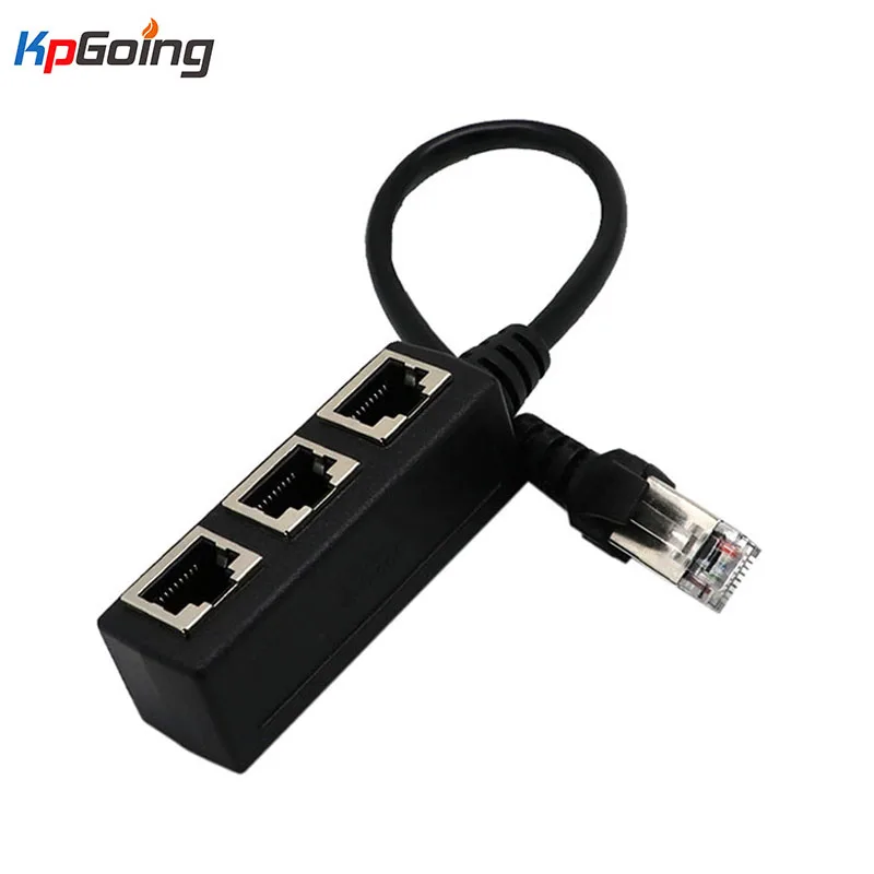 

RJ45 Ethernet Extension Cable Adapter Cable 1 Male To 3 Female Port Network Adapter Cable Splitter Extender Conventer Cable