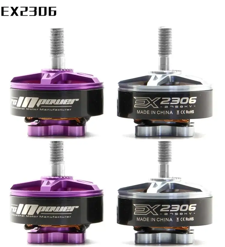 

4pcs RCINPOWER EX2306 2550KV 2750KV 3-5S CW Thread Brushless Motor for RC Drone FPV Racing Spare Part Replacement Accs