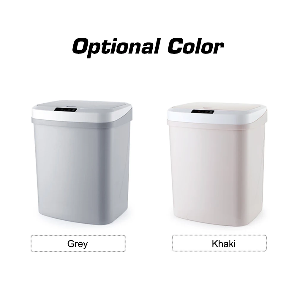 

Hot 1.5L Home Intelligent Automatic Induction Electric Rubbish Trash Can Smart Waste Bins Ashbin Kick Barrel Version Trash Can