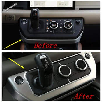 

Lapetus Inner Console Gear Shift Box Molding Panel Cover Trim Matte Style Fit For Land Rover Defender 110 2020 2021 Accessories