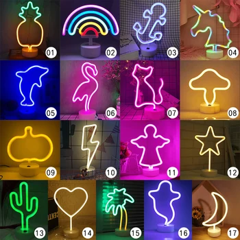 

Creative Neon Wall Lightning Led Neon Sign USB Neon Love heart Lights for Room Home Party Wedding Decoration Neon Lamp Xmas Gift
