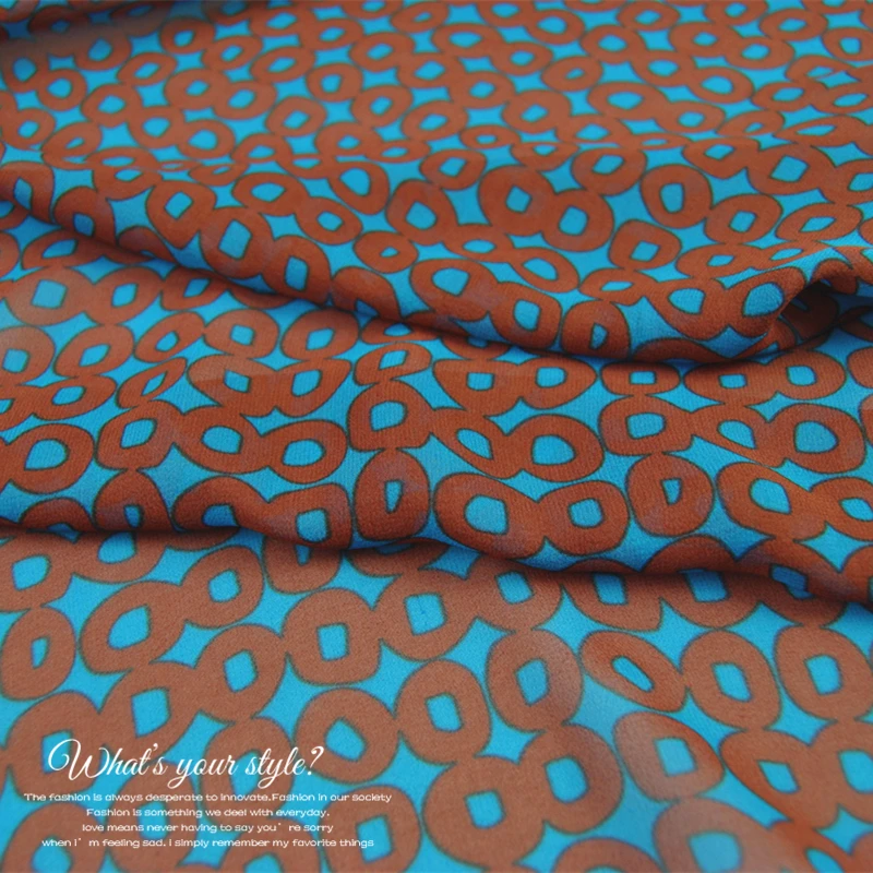 

Thin Silk Georgette Fabrics 12mm Wide Circle Big Dress Shirt Fabric Cloth