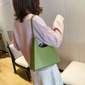 

2019 Luxury brand Fashion PU Tote Handbag Women's Casual Large Capacity Shoulder Bag Girl Retro Travel Tote