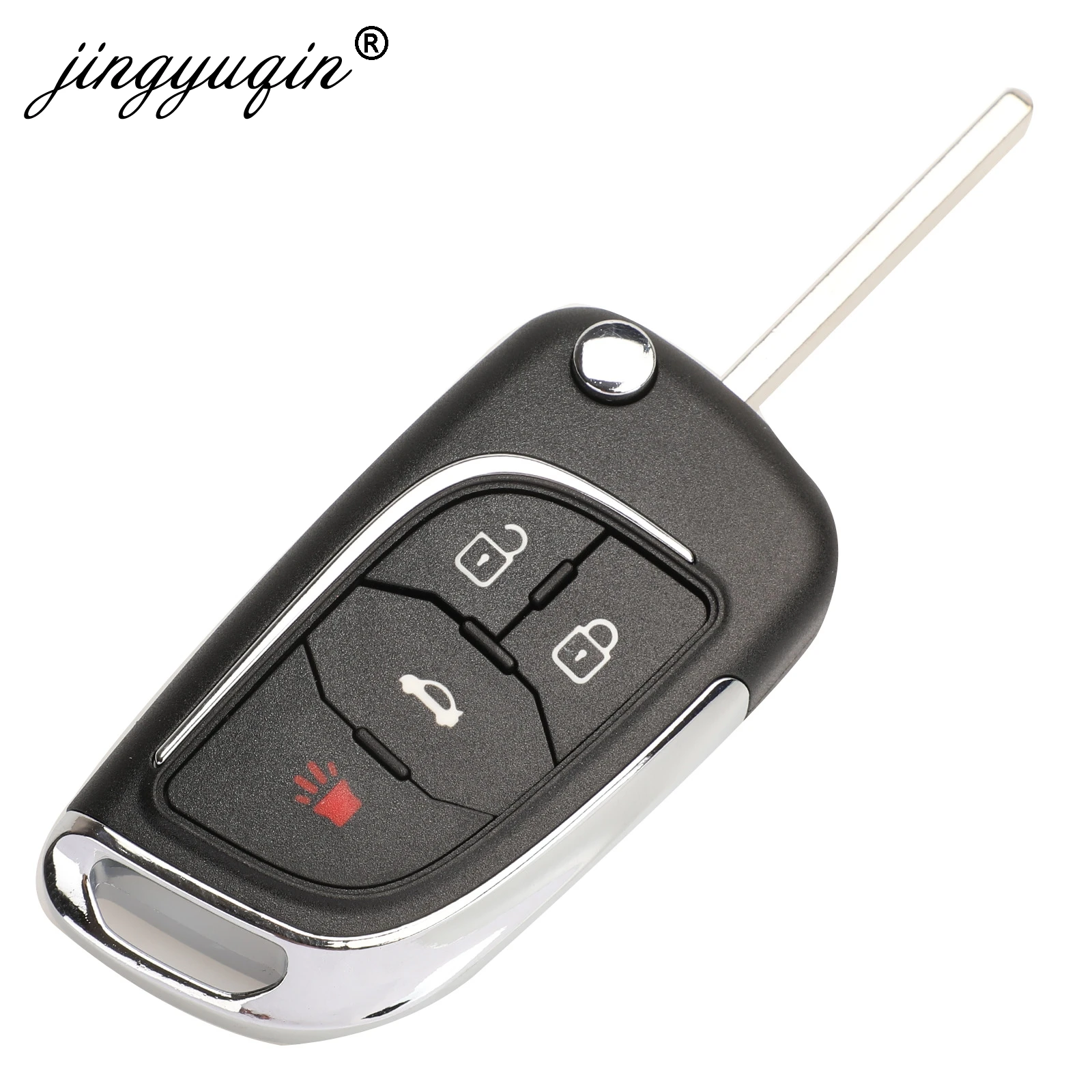 Jingyuqin 315 Mhz/433 Mhz модифицированный флип-ключ автомобиля для Chevrolet Cruze Malibu Aveo пульт дистанционного управления брелок складное лезвие с ID46