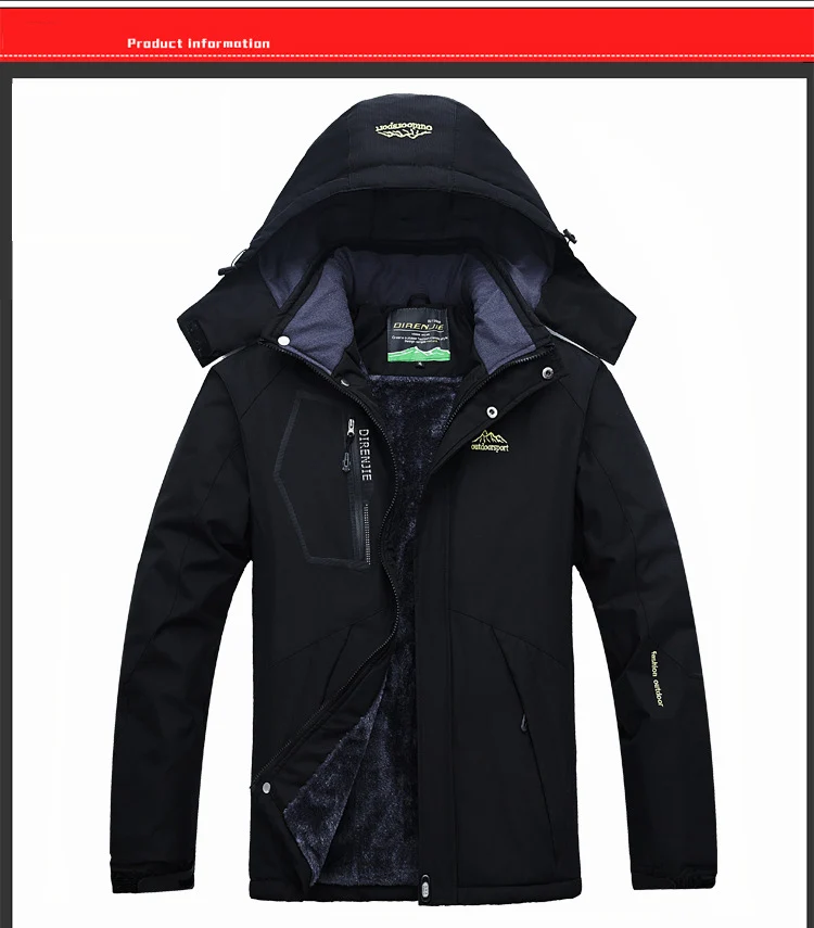Зимние мужские флисовые водонепроницаемые ветрозащитные куртки для кемпинга, альпинизма, треккинга, охоты, лыжного пальто, спортивные куртки