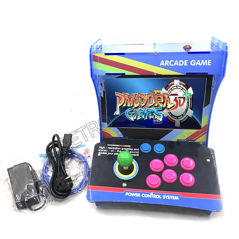 Arcade Mini Console 10.4 "Pollici Display Bartop Macchina Del Gioco Controller Acrilico Mobile Con 3288 3390 4018 4188 In 1 Scheda Madre