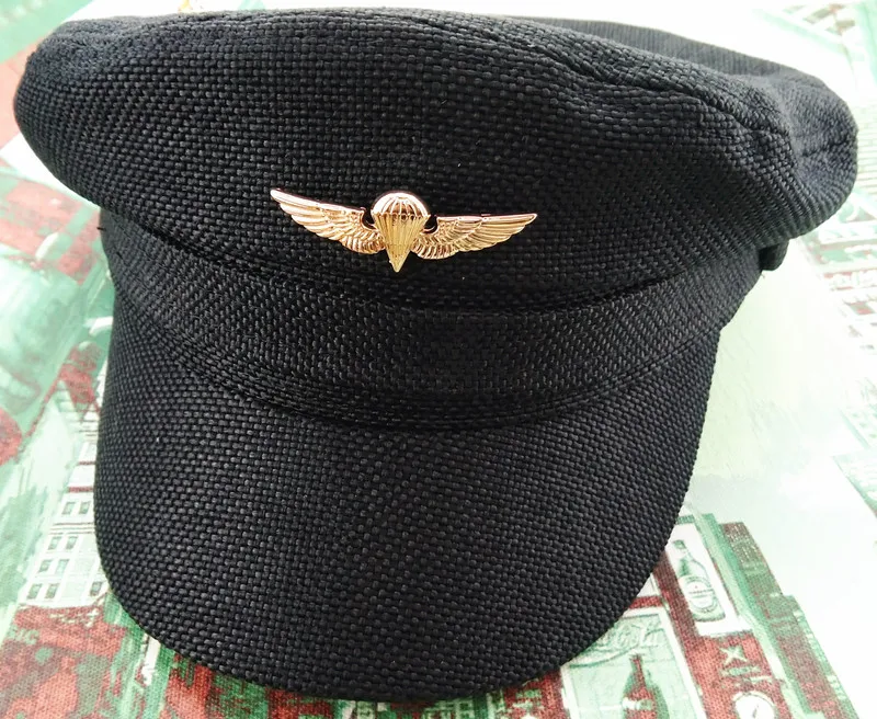 WWII США воздушный парашютный десантный колпачок значок шпильки США WW2 Insignia военный Cockade Pin