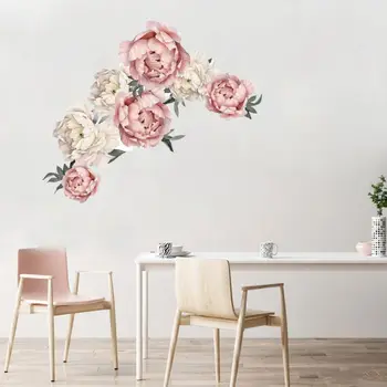 

Wall stickers home decoration DIY peony rose flower wall stickers art nursery decals children's room home decoration