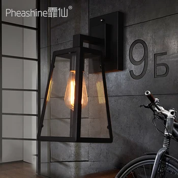 

Loft Retro Restaurant Bar Corridor Balcony Lamps American Industrial Retro Wall Lamps