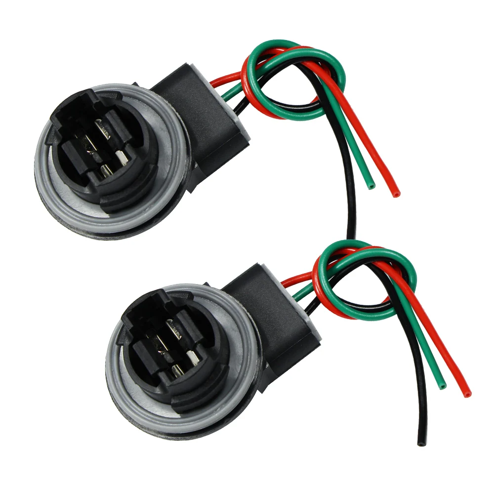 YUNPICAR 3157 T25 Wiring Harness Sockets Adapter For LED Bulbs