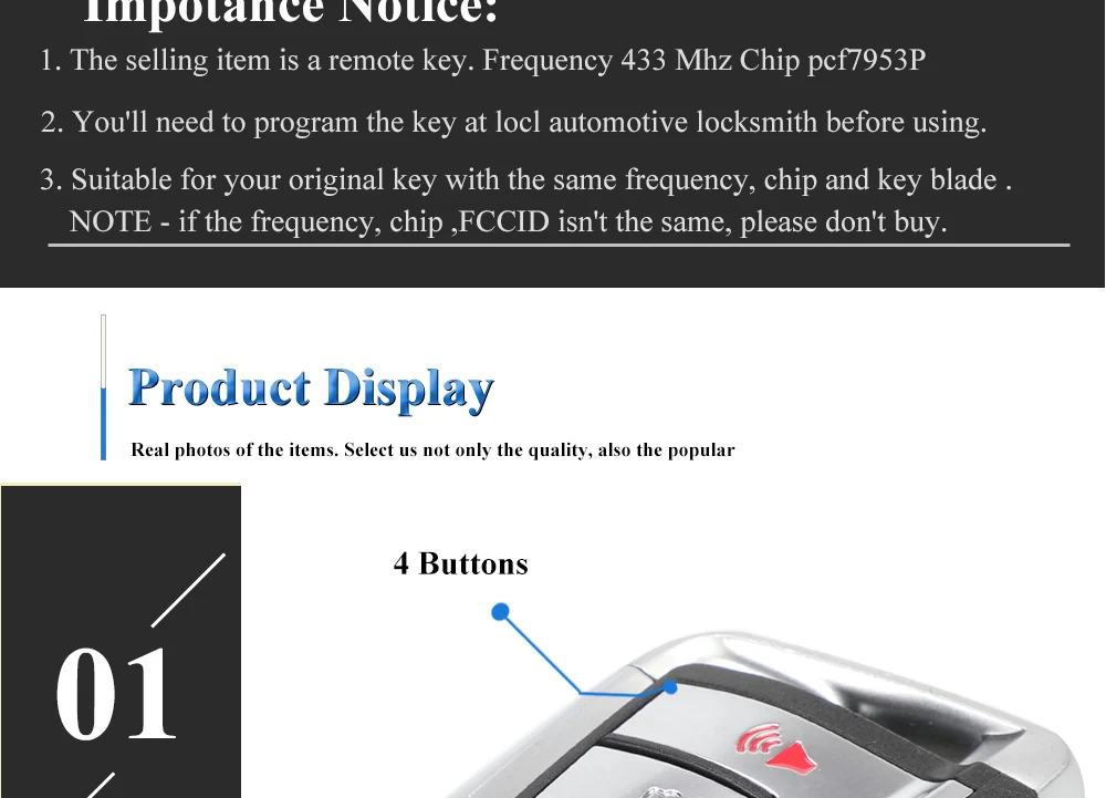 Keyforkess Smart 3/4 pulsanti 433MHz PCF7953P telecomando per auto Keyless Entry fob per BMW F FEM CAS4 CAS4 5 7 serie X5 X6 PCB nero - H56ae2c2cd8dd44d69cf42d11240998efE